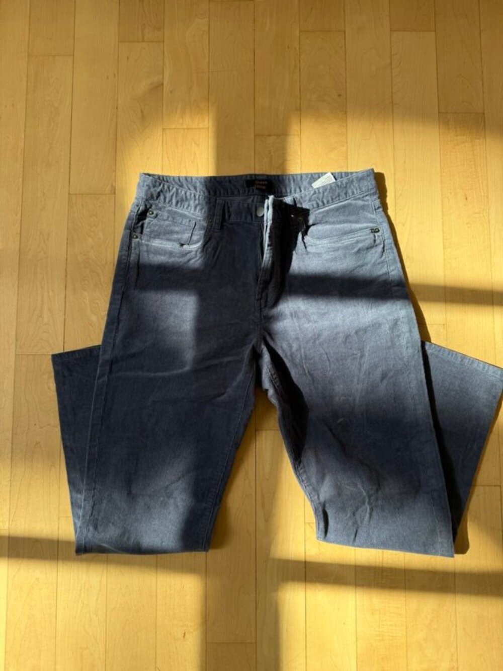 Quince Grey Stretch Corduroy 5-Pocket Pant